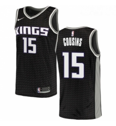 Womens Nike Sacramento Kings 15 DeMarcus Cousins Swingman Black NBA Jersey Statement Edition Womens Nike Sacramento Kings 15 DeMarcus Cousins Swingman Black NBA Jersey Statement Edition