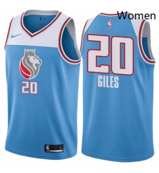 Womens Nike Sacramento Kings 20 Harry Giles Swingman Blue NBA Jersey City Edition Womens Nike Sacramento Kings 20 Harry Giles Swingman Blue NBA Jersey City Edition