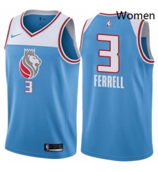 Womens Nike Sacramento Kings 3 Yogi Ferrell Swingman Blue NBA Jersey City Edition Womens Nike Sacramento Kings 3 Yogi Ferrell Swingman Blue NBA Jersey City Edition
