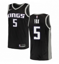 Womens Nike Sacramento Kings 5 DeAaron Fox Authentic Black NBA Jersey Statement Edition Womens Nike Sacramento Kings 5 DeAaron Fox Authentic Black NBA Jersey Statement Edition