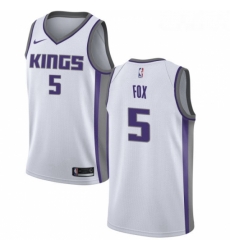 Womens Nike Sacramento Kings 5 DeAaron Fox Authentic White NBA Jersey Association Edition Womens Nike Sacramento Kings 5 DeAaron Fox Authentic White NBA Jersey Association Edition