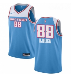 Womens Nike Sacramento Kings 88 Nemanja Bjelica Swingman Blue NBA Jersey 2018 19 City Edition Womens Nike Sacramento Kings 88 Nemanja Bjelica Swingman Blue NBA Jersey 2018 19 City Edition