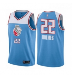 Womens Sacramento Kings 22 Richaun Holmes Swingman Blue Basketball Jersey City Edition Womens Sacramento Kings 22 Richaun Holmes Swingman Blue Basketball Jersey City Edition