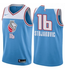 Youth Nike Sacramento Kings 16 Peja Stojakovic Swingman Blue NBA Jersey City Edition Youth Nike Sacramento Kings 16 Peja Stojakovic Swingman Blue NBA Jersey City Edition