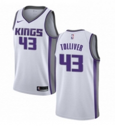 Youth Nike Sacramento Kings 43 Anthony Tolliver Authentic White NBA Jersey Association Edition Youth Nike Sacramento Kings 43 Anthony Tolliver Authentic White NBA Jersey Association Edition