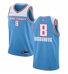 Youth Nike Sacramento Kings 8 Bogdan Bogdanovic Swingman Blue NBA Jersey 2018 19 City Edition Youth Nike Sacramento Kings 8 Bogdan Bogdanovic Swingman Blue NBA Jersey 2018 19 City Edition