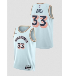 Men San Antonio Spurs 33 Tre Jones Light Blue 2024 25 City Edition Stitched Basketball Jersey Men San Antonio Spurs 33 Tre Jones Light Blue 2024 25 City Edition Stitched Basketball Jersey