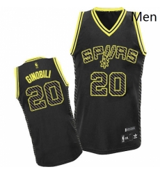 Mens Adidas San Antonio Spurs 20 Manu Ginobili Authentic Black Electricity Fashion NBA Jersey Mens Adidas San Antonio Spurs 20 Manu Ginobili Authentic Black Electricity Fashion NBA Jersey