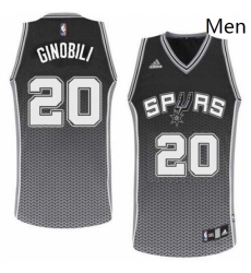 Mens Adidas San Antonio Spurs 20 Manu Ginobili Swingman Black Resonate Fashion NBA Jersey Mens Adidas San Antonio Spurs 20 Manu Ginobili Swingman Black Resonate Fashion NBA Jersey
