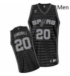 Mens Adidas San Antonio Spurs 20 Manu Ginobili Swingman BlackGrey Groove NBA Jersey Mens Adidas San Antonio Spurs 20 Manu Ginobili Swingman BlackGrey Groove NBA Jersey