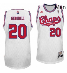 Mens Adidas San Antonio Spurs 20 Manu Ginobili Swingman White Latin Nights NBA Jersey Mens Adidas San Antonio Spurs 20 Manu Ginobili Swingman White Latin Nights NBA Jersey