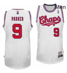 Mens Adidas San Antonio Spurs 9 Tony Parker Authentic White ABA Hardwood Classic NBA Jersey Mens Adidas San Antonio Spurs 9 Tony Parker Authentic White ABA Hardwood Classic NBA Jersey