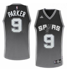 Mens Adidas San Antonio Spurs 9 Tony Parker Swingman Black Resonate Fashion NBA Jersey Mens Adidas San Antonio Spurs 9 Tony Parker Swingman Black Resonate Fashion NBA Jersey