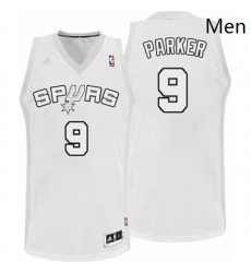 Mens Adidas San Antonio Spurs 9 Tony Parker Swingman White Winter On Court NBA Jersey Mens Adidas San Antonio Spurs 9 Tony Parker Swingman White Winter On Court NBA Jersey