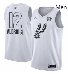 Mens Nike Jordan San Antonio Spurs 12 LaMarcus Aldridge Swingman White 2018 All Star Game NBA Jersey Mens Nike Jordan San Antonio Spurs 12 LaMarcus Aldridge Swingman White 2018 All Star Game NBA Jersey