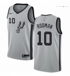 Mens Nike San Antonio Spurs 10 Dennis Rodman Swingman Silver Alternate NBA Jersey Statement Edition Mens Nike San Antonio Spurs 10 Dennis Rodman Swingman Silver Alternate NBA Jersey Statement Edition