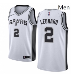 Mens Nike San Antonio Spurs 2 Kawhi Leonard Authentic White Home NBA Jersey Association Edition Mens Nike San Antonio Spurs 2 Kawhi Leonard Authentic White Home NBA Jersey Association Edition