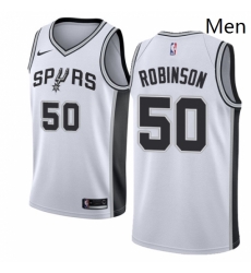 Mens Nike San Antonio Spurs 50 David Robinson Authentic White Home NBA Jersey Association Edition Mens Nike San Antonio Spurs 50 David Robinson Authentic White Home NBA Jersey Association Edition