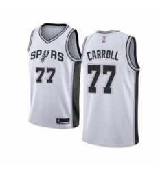 Womens San Antonio Spurs 77 DeMarre Carroll Swingman White Basketball Jersey Association Edition Womens San Antonio Spurs 77 DeMarre Carroll Swingman White Basketball Jersey Association Edition