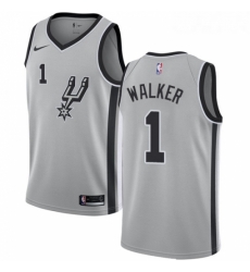 Youth Nike San Antonio Spurs 1 Lonnie Walker Swingman Silver NBA Jersey Statement Edition Youth Nike San Antonio Spurs 1 Lonnie Walker Swingman Silver NBA Jersey Statement Edition