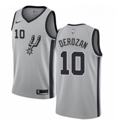 Youth Nike San Antonio Spurs 10 DeMar DeRozan Swingman Silver NBA Jersey Statement Edition Youth Nike San Antonio Spurs 10 DeMar DeRozan Swingman Silver NBA Jersey Statement Edition