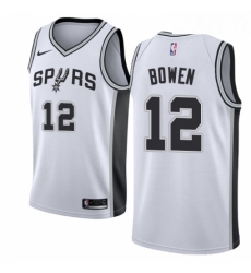 Youth Nike San Antonio Spurs 12 Bruce Bowen Swingman White Home NBA Jersey Association Edition Youth Nike San Antonio Spurs 12 Bruce Bowen Swingman White Home NBA Jersey Association Edition