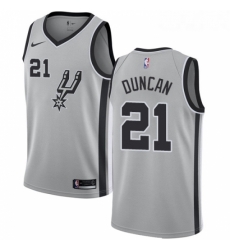 Youth Nike San Antonio Spurs 21 Tim Duncan Authentic Silver Alternate NBA Jersey Statement Edition Youth Nike San Antonio Spurs 21 Tim Duncan Authentic Silver Alternate NBA Jersey Statement Edition