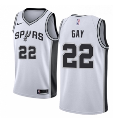 Youth Nike San Antonio Spurs 22 Rudy Gay Authentic White Home NBA Jersey Association Edition Youth Nike San Antonio Spurs 22 Rudy Gay Authentic White Home NBA Jersey Association Edition