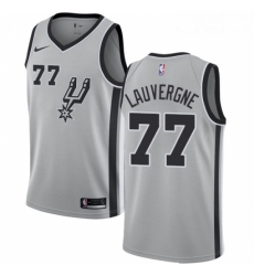 Youth Nike San Antonio Spurs 77 Joffrey Lauvergne Swingman Silver Alternate NBA Jersey Statement Edition Youth Nike San Antonio Spurs 77 Joffrey Lauvergne Swingman Silver Alternate NBA Jersey Statement Edition