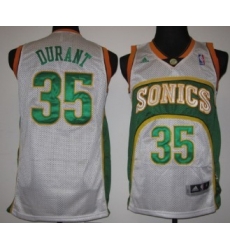 Seattle Supersonics #35 Kevin Durant White Swingman Jerseys Seattle Supersonics #35 Kevin Durant White Swingman Jerseys