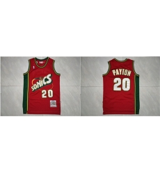 SuperSonics 20 Gary Payton Red 1997 98 Hardwood Classics Jersey SuperSonics 20 Gary Payton Red 1997 98 Hardwood Classics Jersey