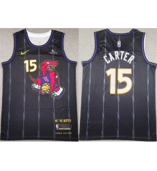 Men Toronto Raptors 15 Vince Carter Black 2025 Stitched Basketball Jersey Men Toronto Raptors 15 Vince Carter Black 2025 Stitched Basketball Jersey