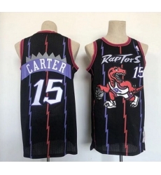 Men Toronto Raptors 15 Vince Carter Black Throwback Stitched Jersey Men Toronto Raptors 15 Vince Carter Black Throwback Stitched Jersey