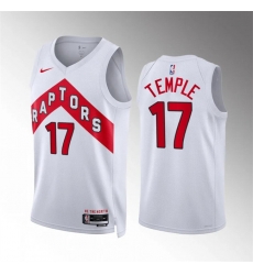 Men Toronto Raptors 17 Garrett Temple White Association Edition Stitched Basketball Jersey Men Toronto Raptors 17 Garrett Temple White Association Edition Stitched Basketball Jersey