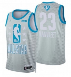 Men's 2022 All-Star #23 Fred VanVleet Gray Stitched Basketball Jersey Men's 2022 All-Star #23 Fred VanVleet Gray Stitched Basketball Jersey