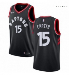 Mens Nike Toronto Raptors 15 Vince Carter Authentic Black Alternate NBA Jersey Statement Edition Mens Nike Toronto Raptors 15 Vince Carter Authentic Black Alternate NBA Jersey Statement Edition