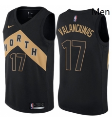 Mens Nike Toronto Raptors 17 Jonas Valanciunas Authentic Black NBA Jersey City Edition Mens Nike Toronto Raptors 17 Jonas Valanciunas Authentic Black NBA Jersey City Edition