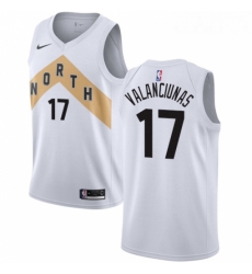 Mens Nike Toronto Raptors 17 Jonas Valanciunas Swingman White NBA Jersey City Edition Mens Nike Toronto Raptors 17 Jonas Valanciunas Swingman White NBA Jersey City Edition