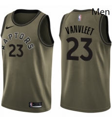 Mens Nike Toronto Raptors 23 Fred VanVleet Swingman Green Salute to Service NBA Jersey Mens Nike Toronto Raptors 23 Fred VanVleet Swingman Green Salute to Service NBA Jersey