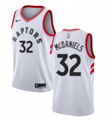 Mens Nike Toronto Raptors 32 KJ McDaniels Swingman White NBA Jersey Association Edition Mens Nike Toronto Raptors 32 KJ McDaniels Swingman White NBA Jersey Association Edition