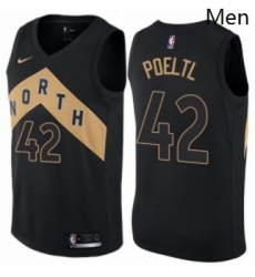 Mens Nike Toronto Raptors 42 Jakob Poeltl Authentic Black NBA Jersey City Edition Mens Nike Toronto Raptors 42 Jakob Poeltl Authentic Black NBA Jersey City Edition
