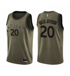 Mens Toronto Raptors 20 Rondae Hollis Jefferson Swingman Green Salute to Service Basketball Jersey Mens Toronto Raptors 20 Rondae Hollis Jefferson Swingman Green Salute to Service Basketball Jersey