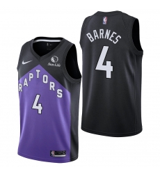Men's Toronto Raptors #4 Scottie Barnes Earned Edition Black Jersey Men's Toronto Raptors #4 Scottie Barnes Earned Edition Black Jersey