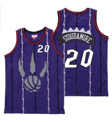 Raptors 20 Damon Stoudamire Purple Gray Logo Retro Jersey Raptors 20 Damon Stoudamire Purple Gray Logo Retro Jersey