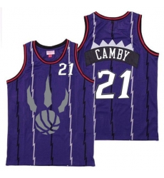 Raptors 21 Marcus Camby Purple Gray Logo Retro Jersey Raptors 21 Marcus Camby Purple Gray Logo Retro Jersey