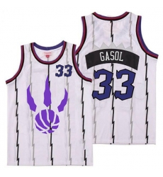 Raptors 33 Marc Gasol White Logo Retro Jersey 5 Raptors 33 Marc Gasol White Logo Retro Jersey 5