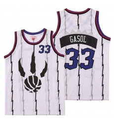 Raptors 33 Marc Gasol White Throwback Jersey Raptors 33 Marc Gasol White Throwback Jersey