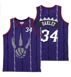 Raptors 34 Charles Oakley Purple Gray Logo Retro Jersey 6 Raptors 34 Charles Oakley Purple Gray Logo Retro Jersey 6