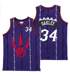 Raptors 34 Charles Oakley Purple Throwback Jerseys Raptors 34 Charles Oakley Purple Throwback Jerseys
