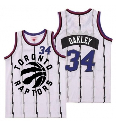Raptors 34 Charles Oakley White Retro Jersey 2 Raptors 34 Charles Oakley White Retro Jersey 2